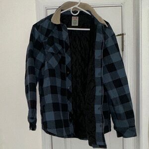 Dickies Blue and Black Quilted Jacket